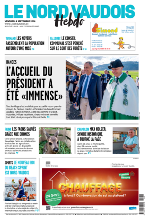 Vendredi 4 septembre 2026